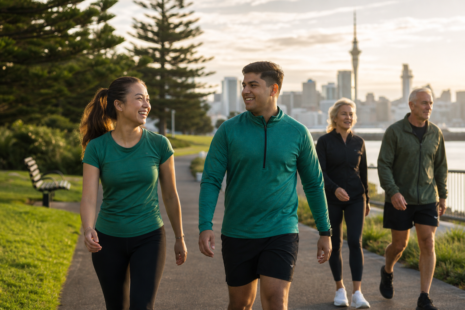 Morning walk challenge with Shinessspark in Auckland